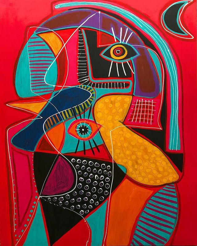 Contemporary Art On Stretched Canvas – Afrikanza